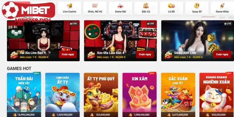 Milbet 7 Giao diện được tối ưu hóa với mọi quy trình