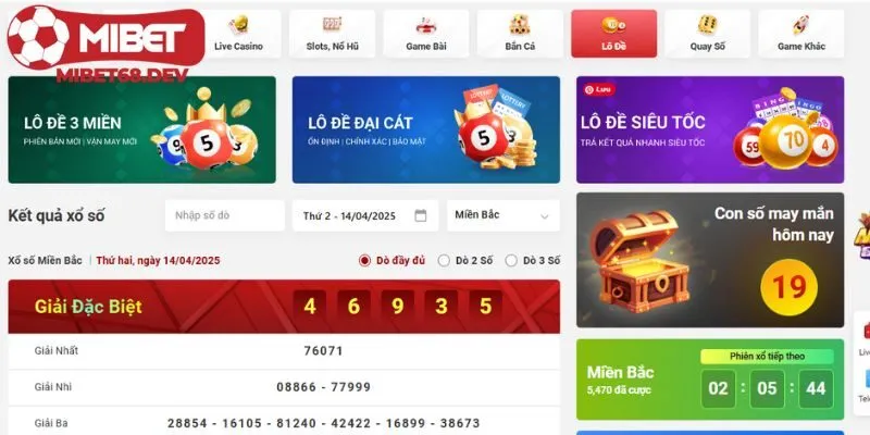 Milbet 9 Truy cập sảnh xổ số săn thưởng các con số may mắn trong ngày